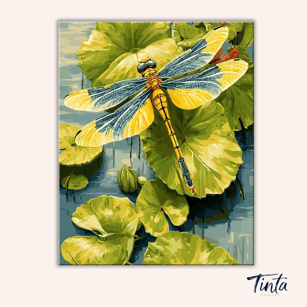 Dragonfly Lily paint by numbers kit