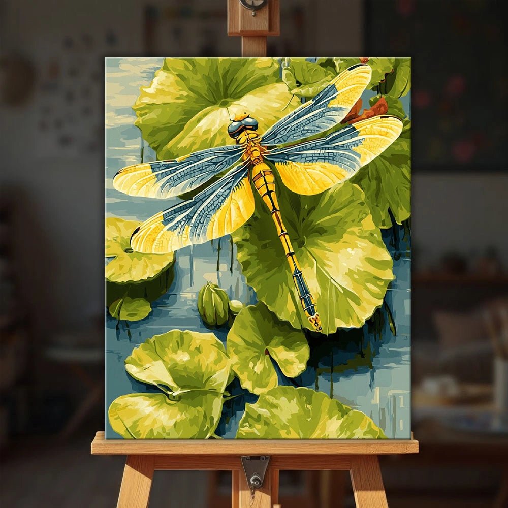 Dragonfly Lily paint by numbers kit