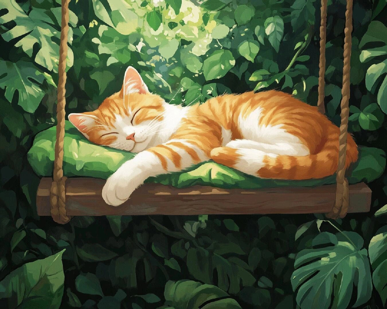Dreamy Garden Nap paint by numbers kit