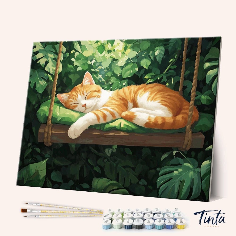 Dreamy Garden Nap paint by numbers kit
