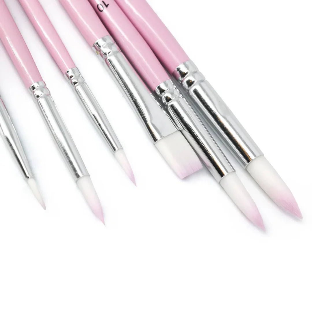 Fine detail paint brushes designed for acrylic painting, line work, and paint by numbers projects