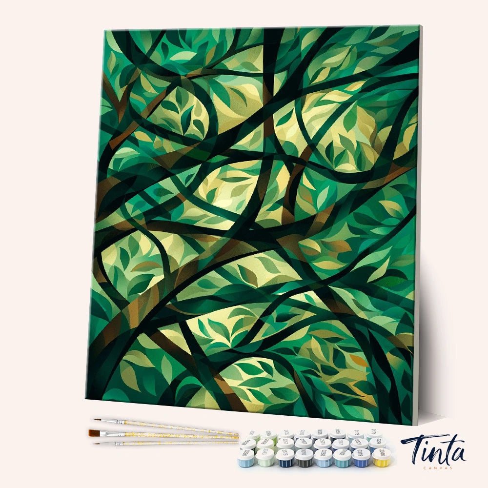 Forest Lush paint by numbers kit