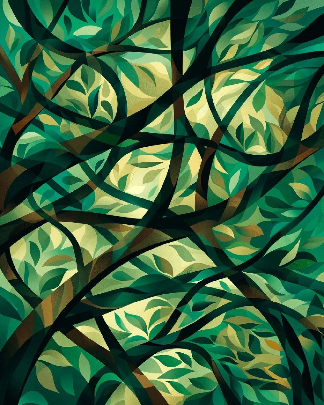 Forest Lush paint by numbers kit