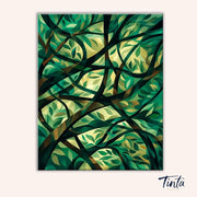 Forest Lush paint by numbers kit