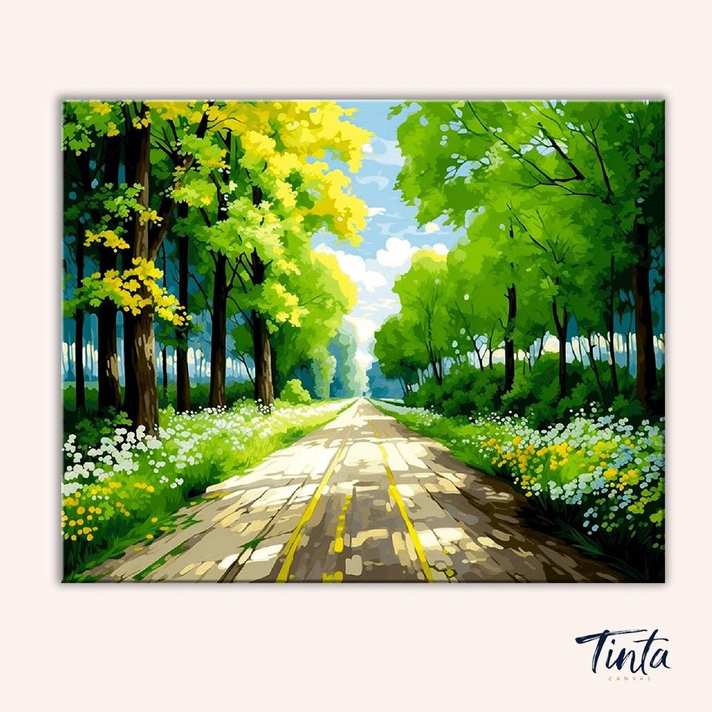Forest Path paint by numbers kit