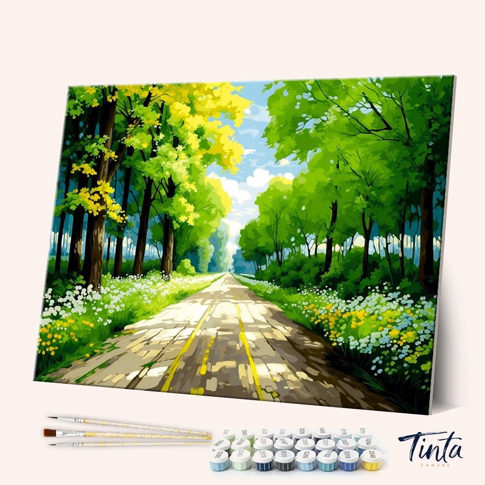 Forest Path paint by numbers kit