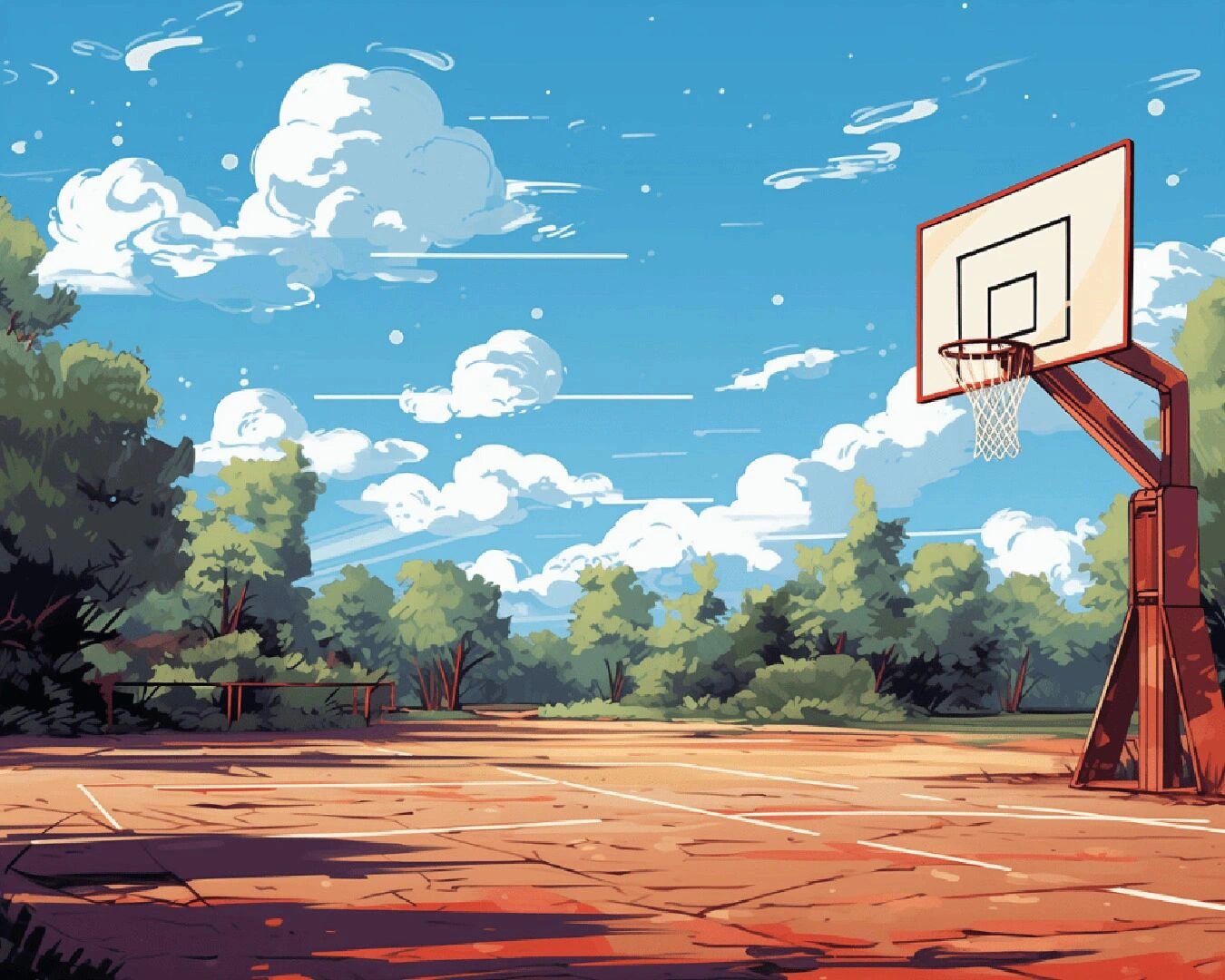 Forgotten Hoops paint by numbers kit