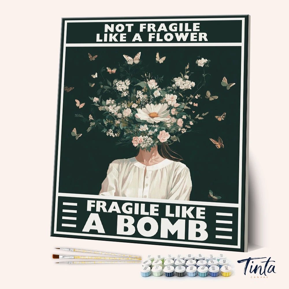 Fragile Like a Bomb paint by numbers kit