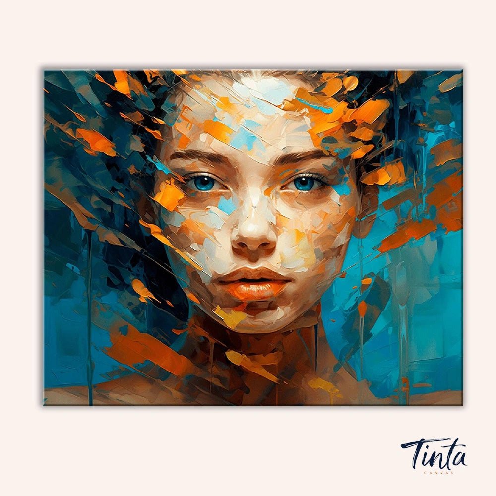 Fragmented Beauty paint by numbers kit