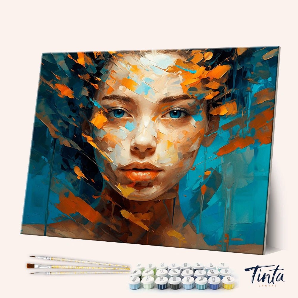 Fragmented Beauty paint by numbers kit