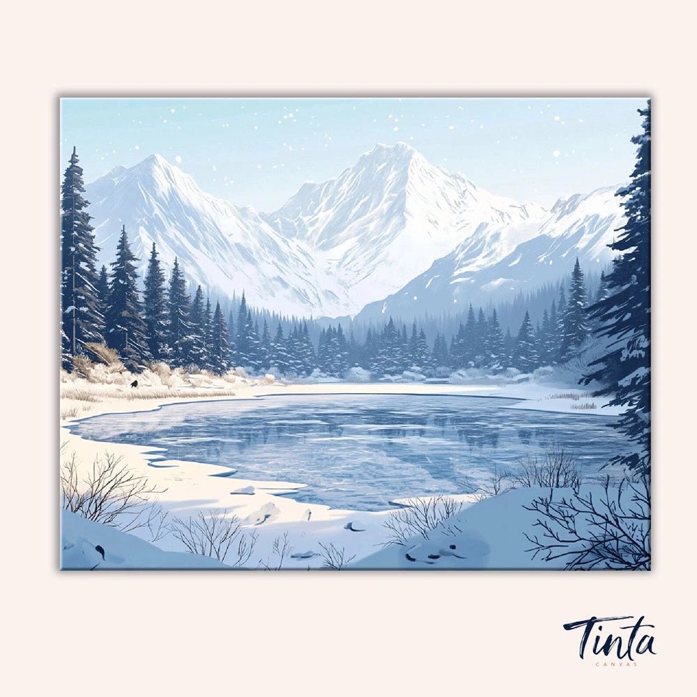 Frozen Lake paint by numbers kit