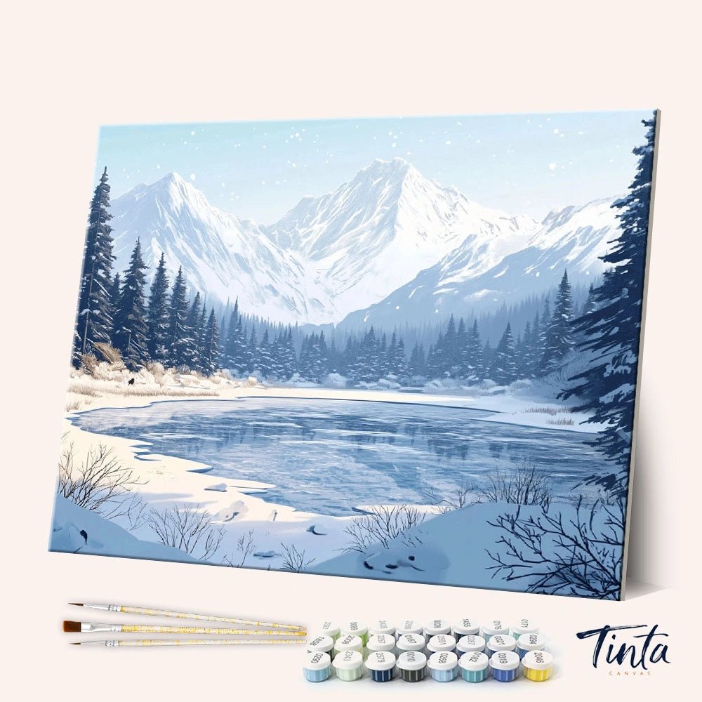 Frozen Lake paint by numbers kit