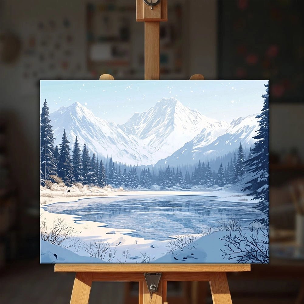 Frozen Lake paint by numbers kit