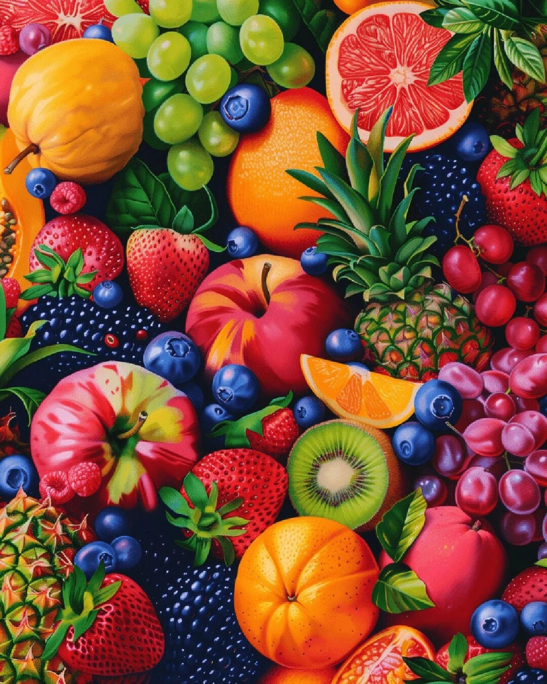 Fruit Rhapsody paint by numbers kit
