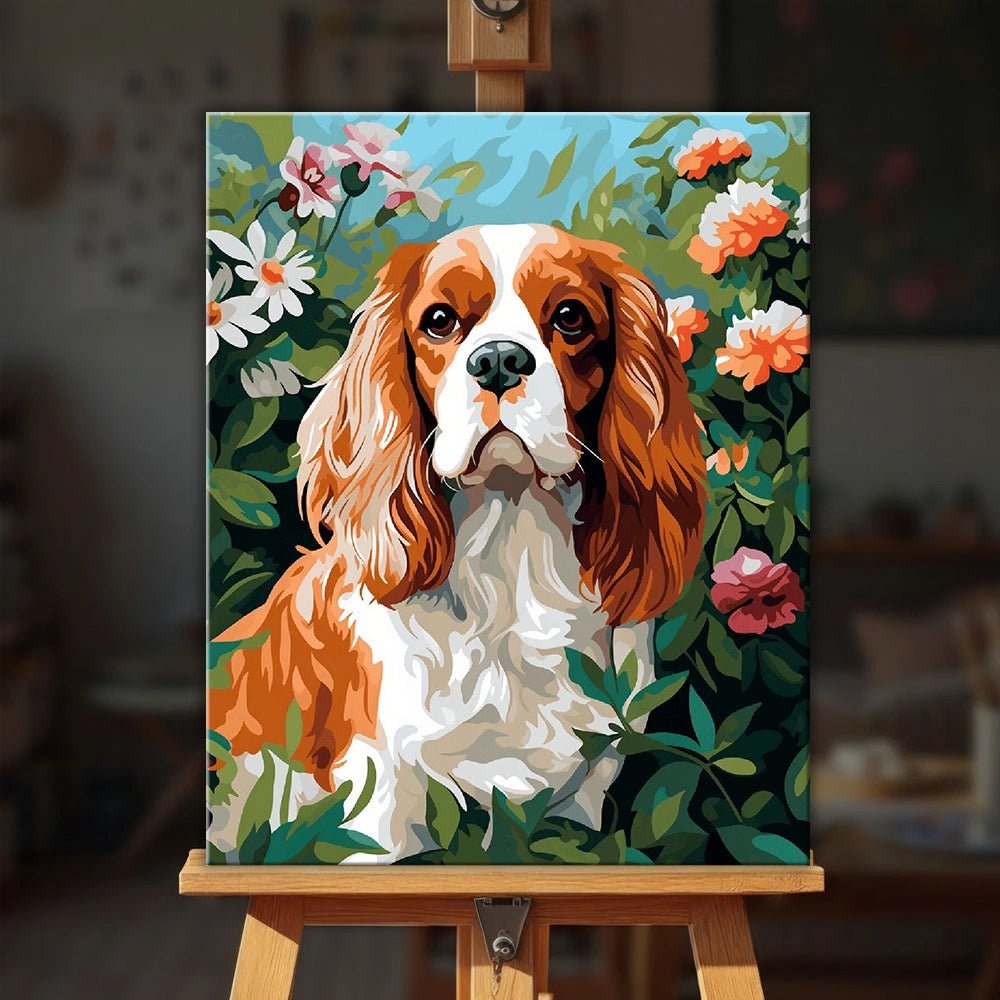 Garden Cavalier paint by numbers kit