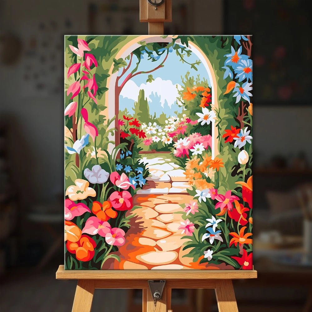 Garden Entrance paint by numbers kit