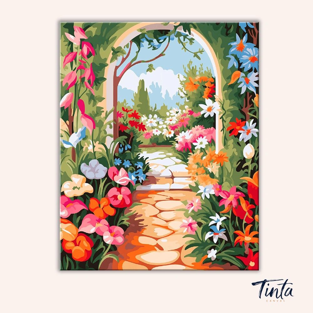 Garden Entrance paint by numbers kit