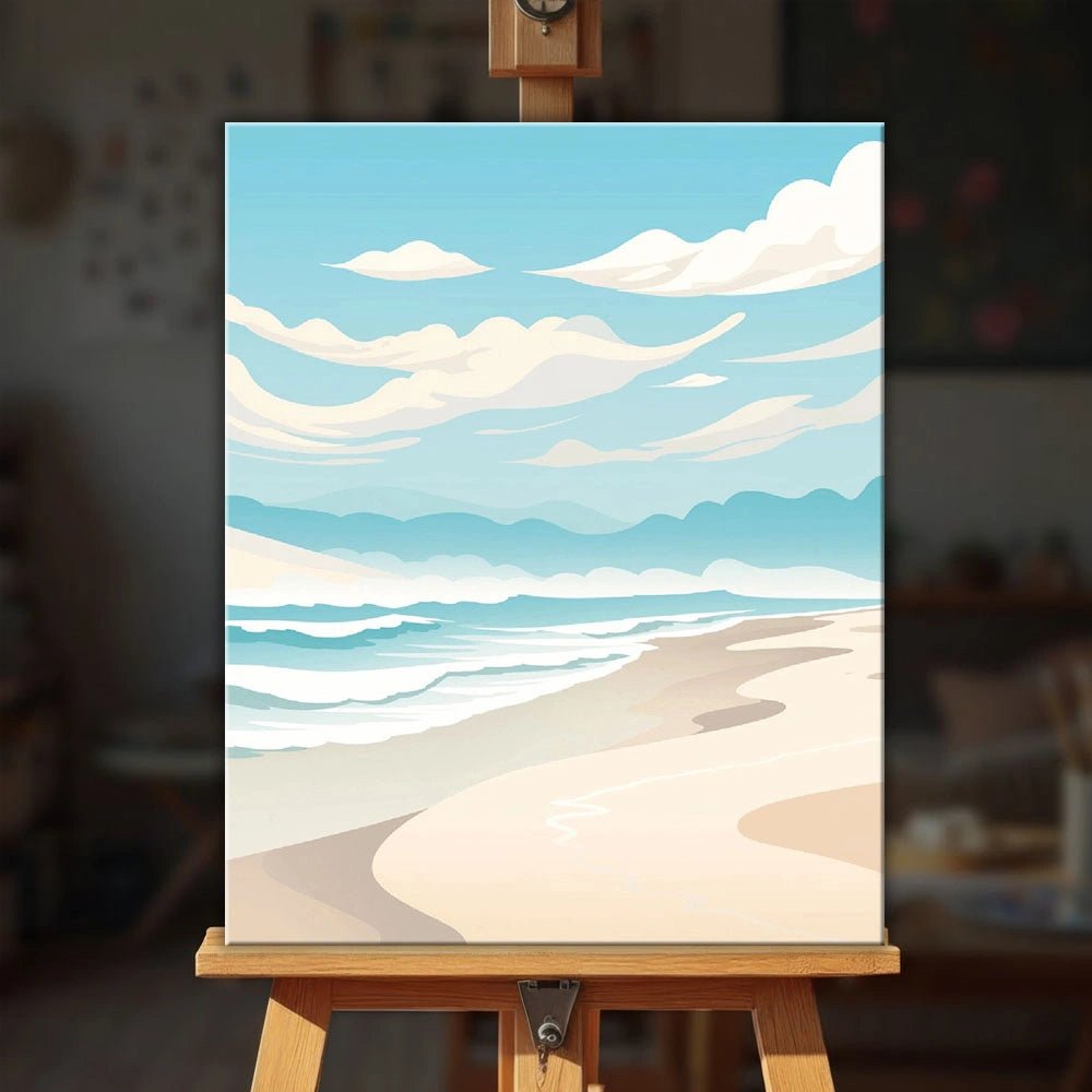 Gentle Wave Coast paint by numbers kit