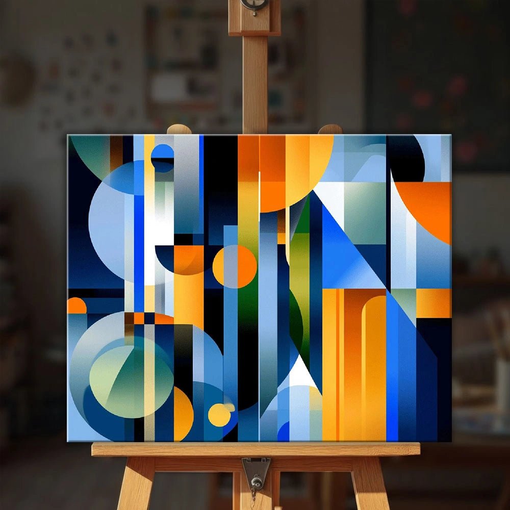 Geometric Symphony paint by numbers kit