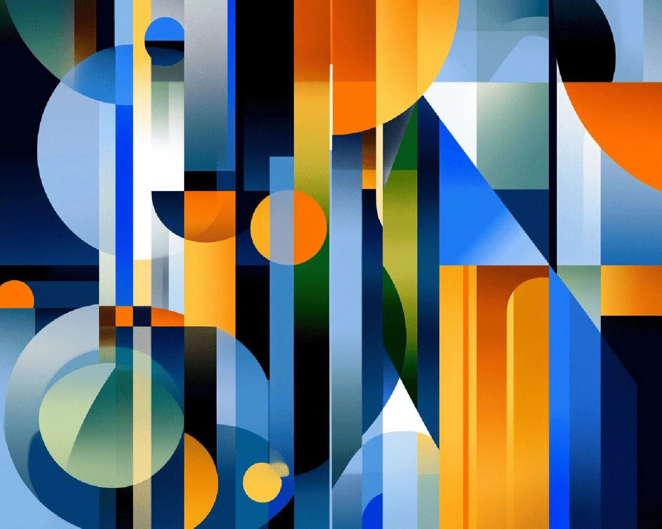 Geometric Symphony paint by numbers kit