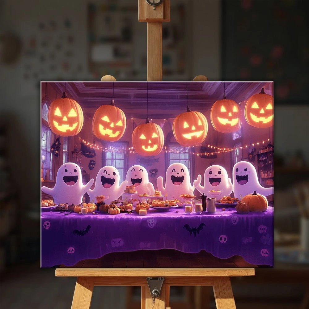 Ghost Gathering paint by numbers kit