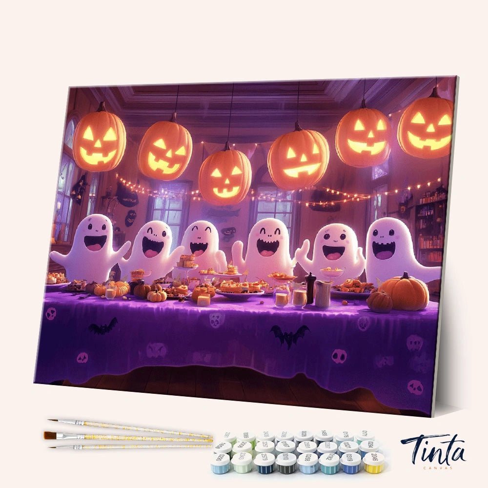 Ghost Gathering paint by numbers kit