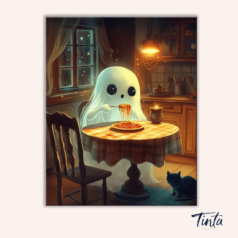 Ghost Spaghetti paint by numbers kit