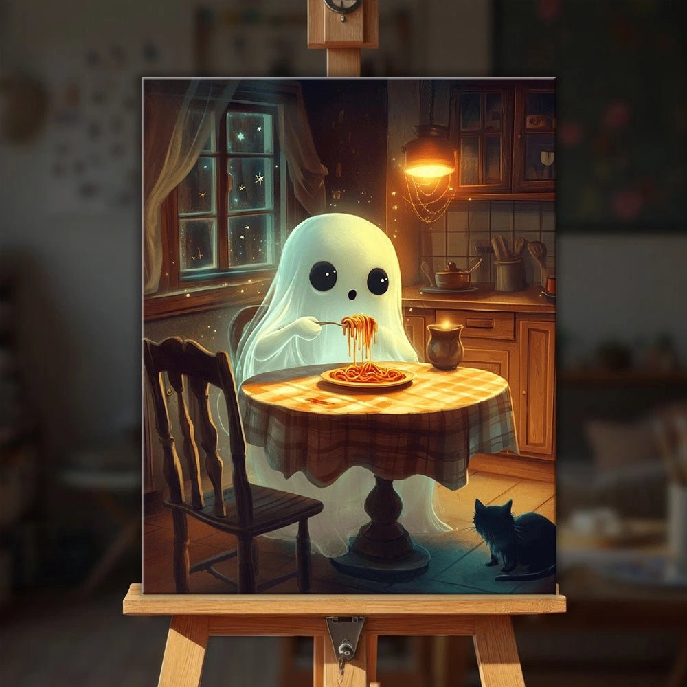 Ghost Spaghetti paint by numbers kit
