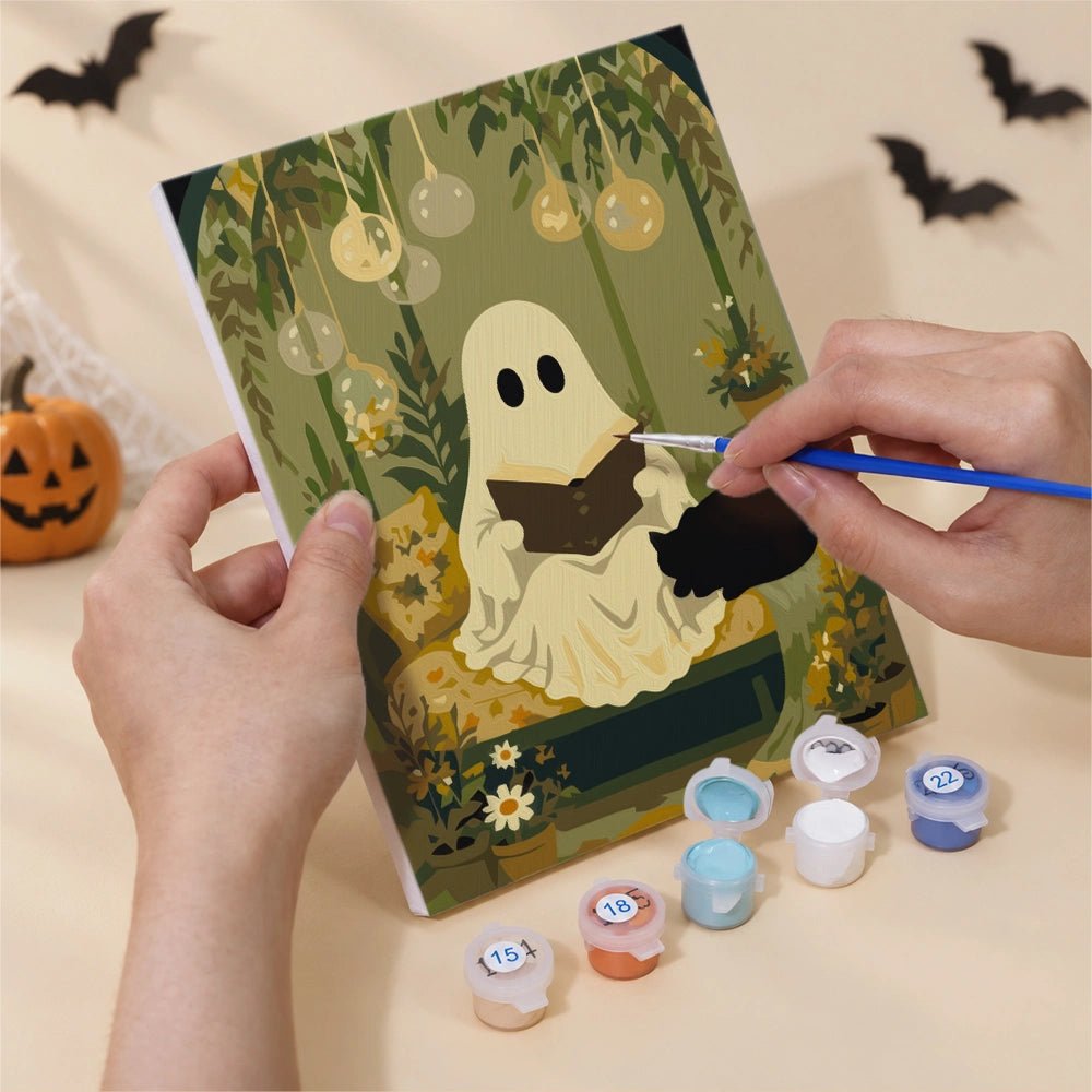 Ghostly Garden - Mini Paint by Numbers (6 Pieces) paint by numbers kit