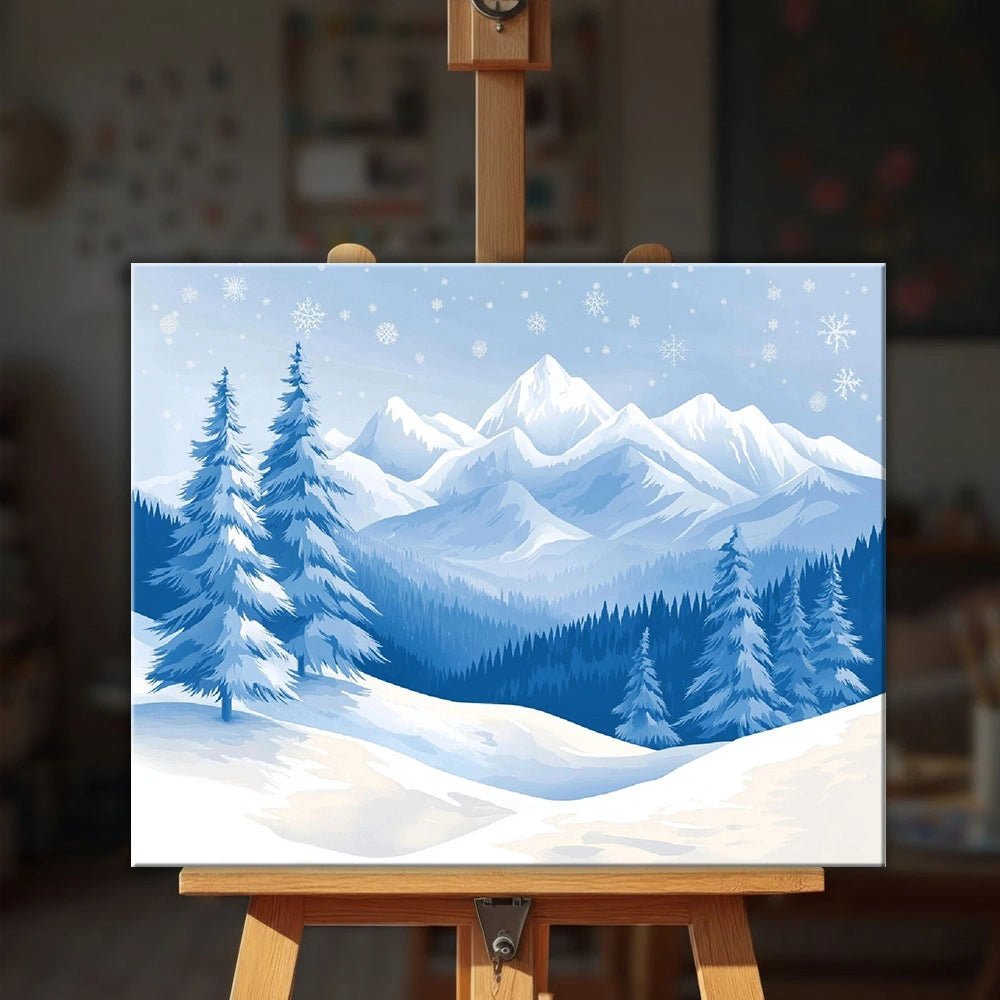 Glacial Peak paint by numbers kit