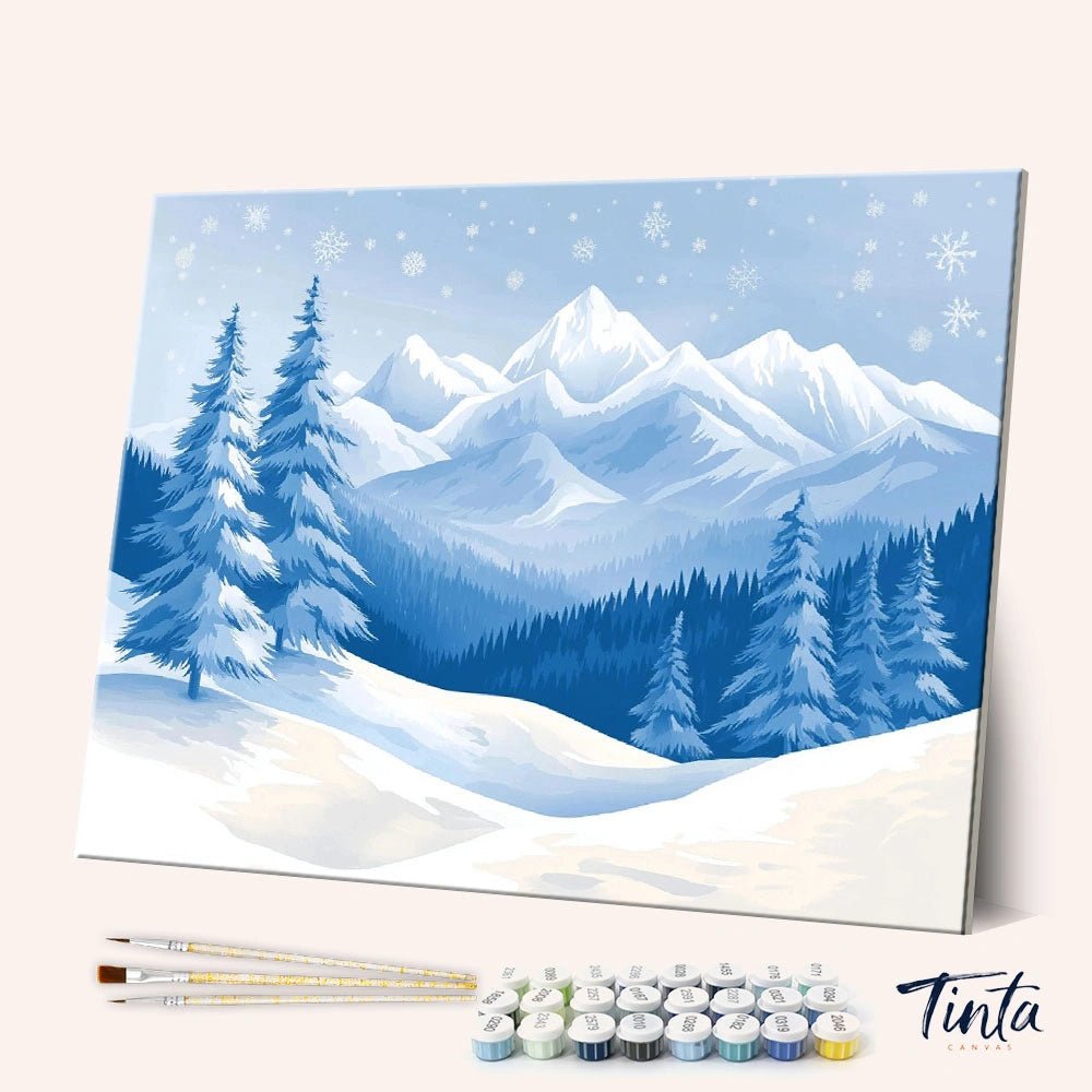 Glacial Peak paint by numbers kit
