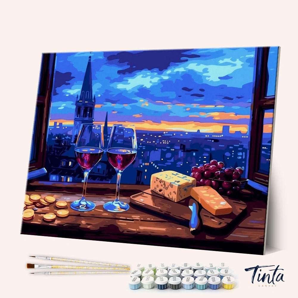 Glass of Love paint by numbers kit