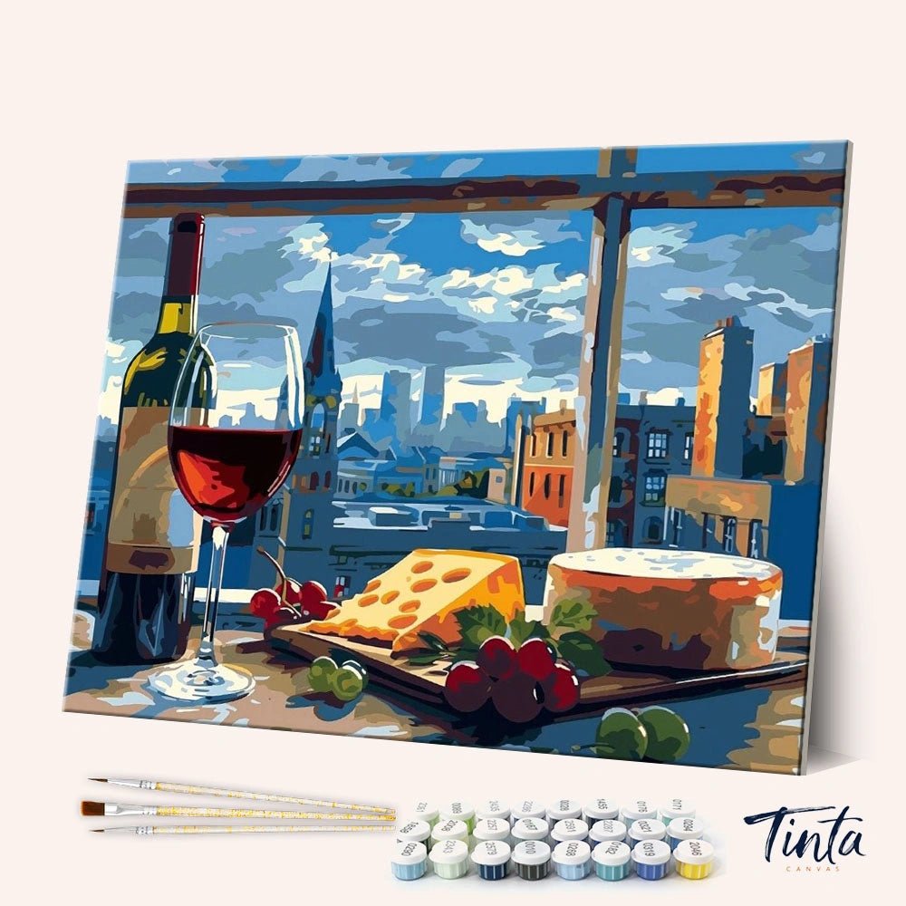Glass of Wine paint by numbers kit