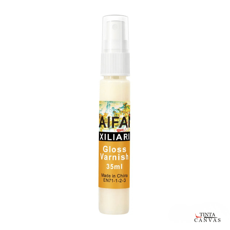 Clear acrylic gloss varnish used to seal and protect paint by numbers and acrylic canvas paintings