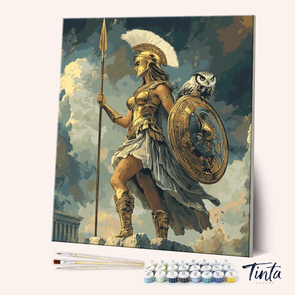 Goddess Athena paint by numbers kit