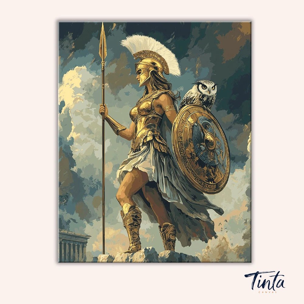 Goddess Athena paint by numbers kit
