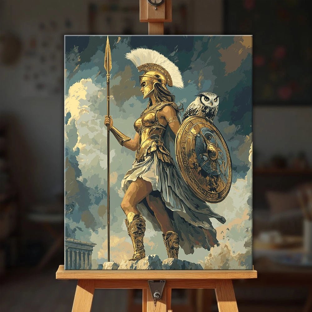 Goddess Athena paint by numbers kit