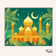 golden mosque paint by numbers kit