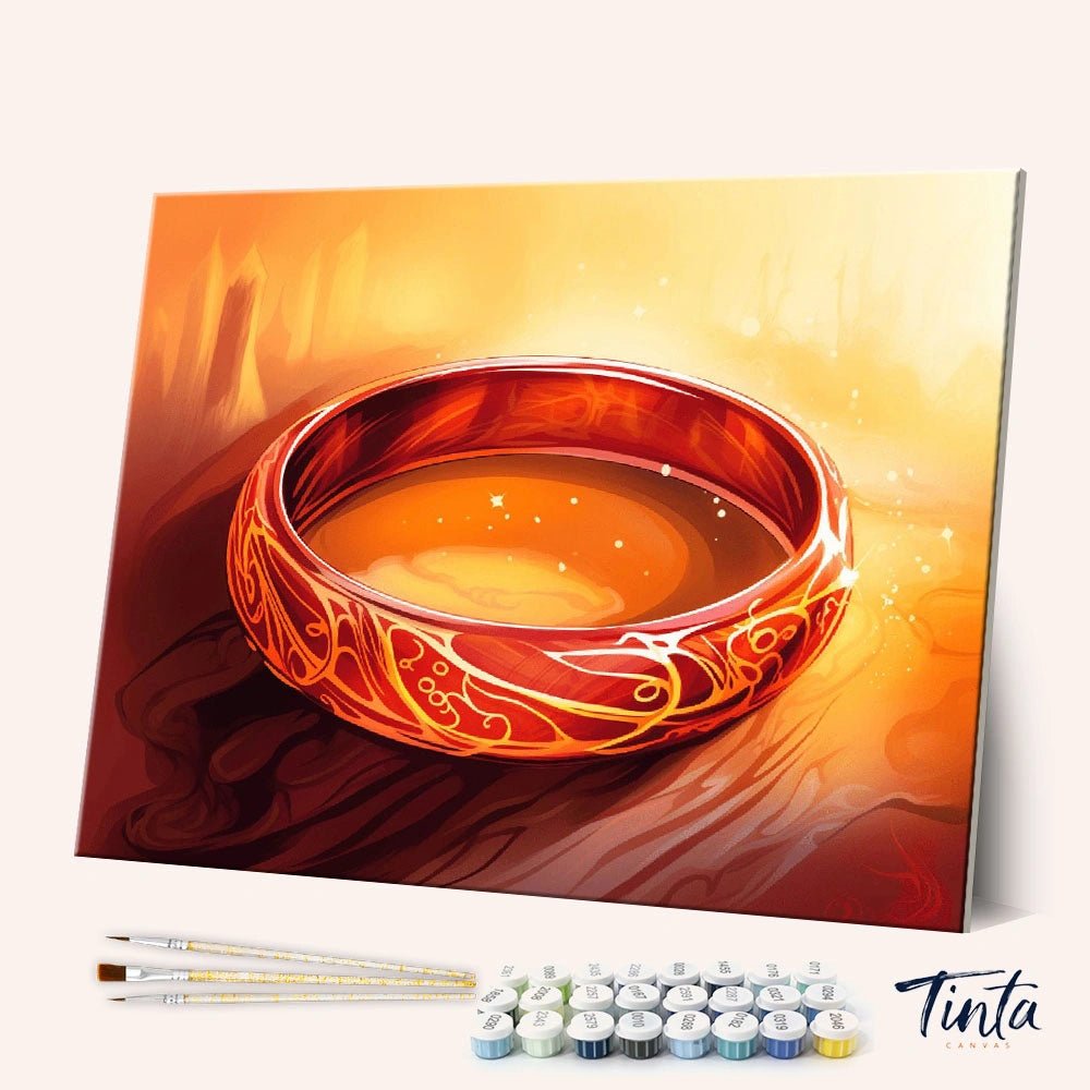 Golden Ring paint by numbers kit