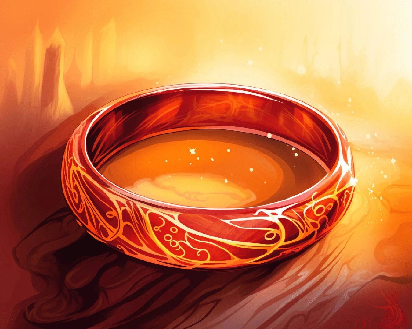 Golden Ring paint by numbers kit