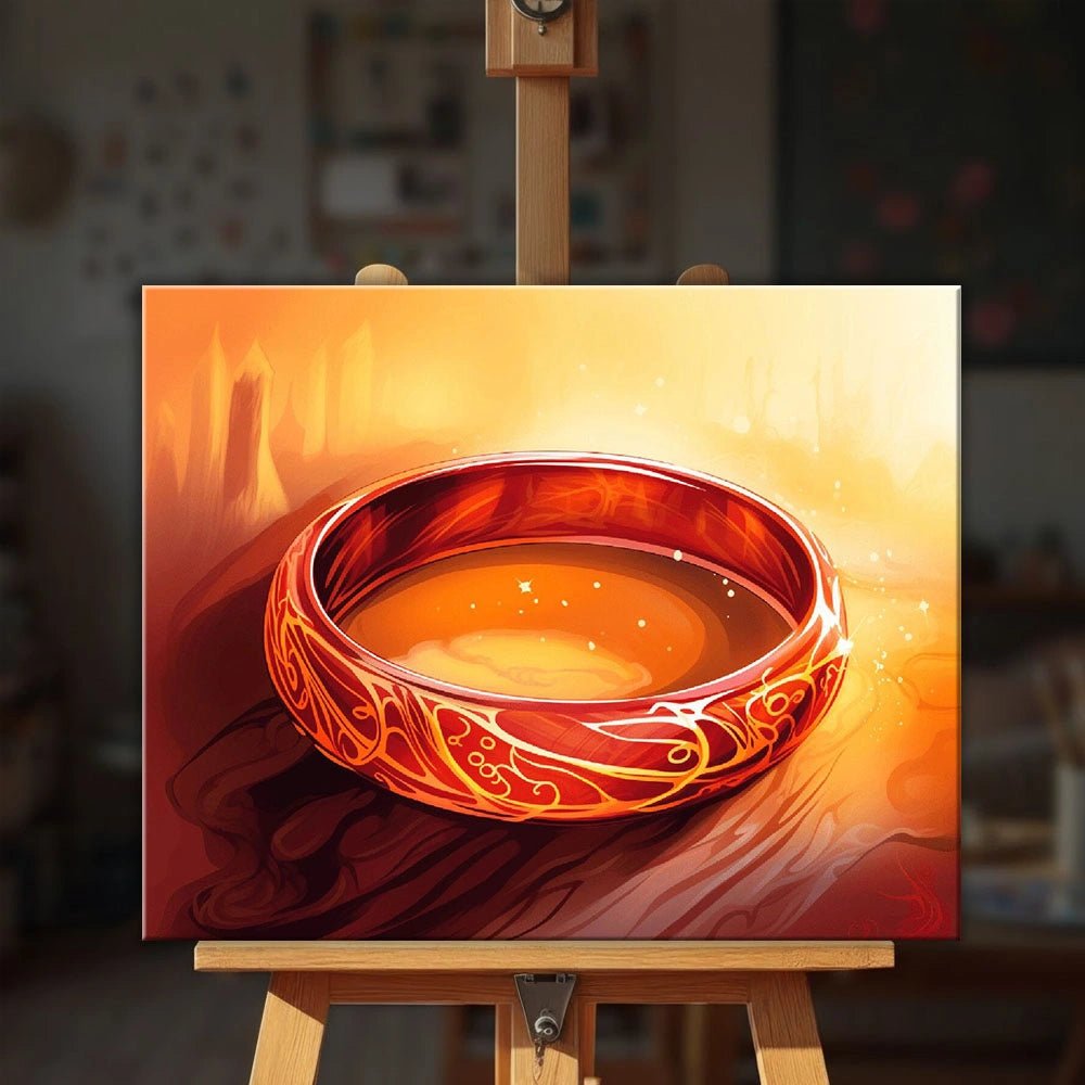 Golden Ring paint by numbers kit