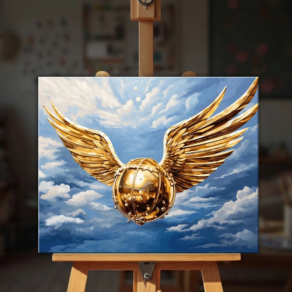 Golden Sphere paint by numbers kit