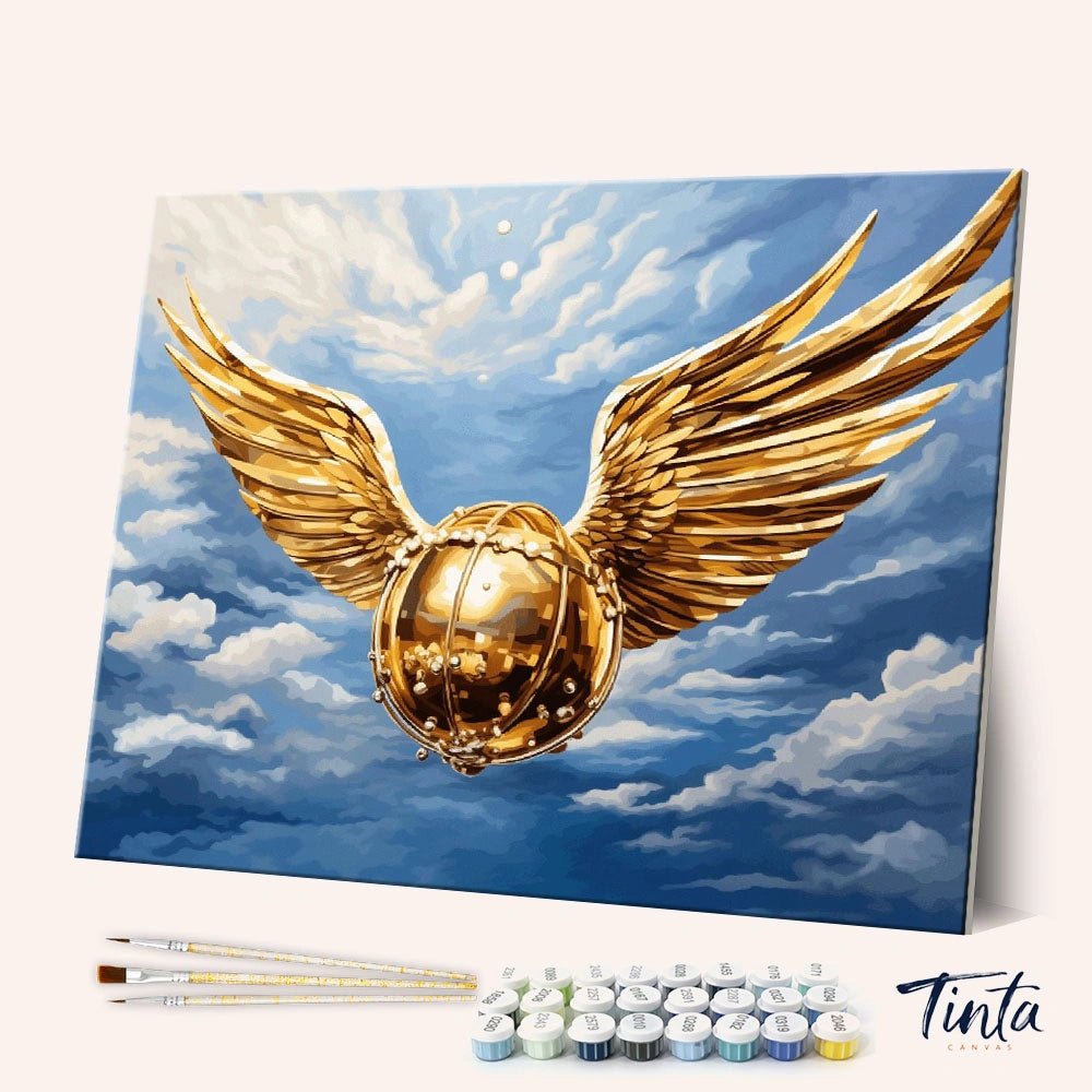 Golden Sphere paint by numbers kit
