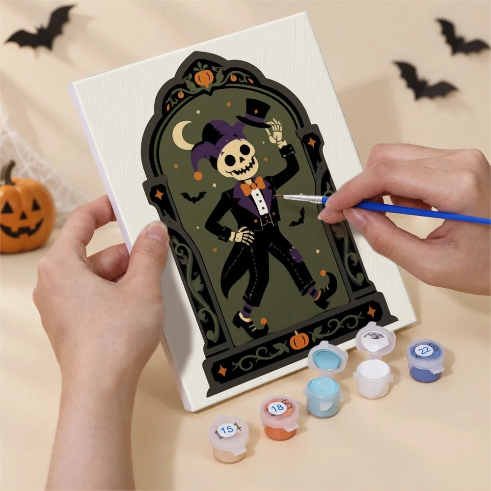 Haunted Portraits - Mini Paint by Numbers (6 Pieces) paint by numbers kit