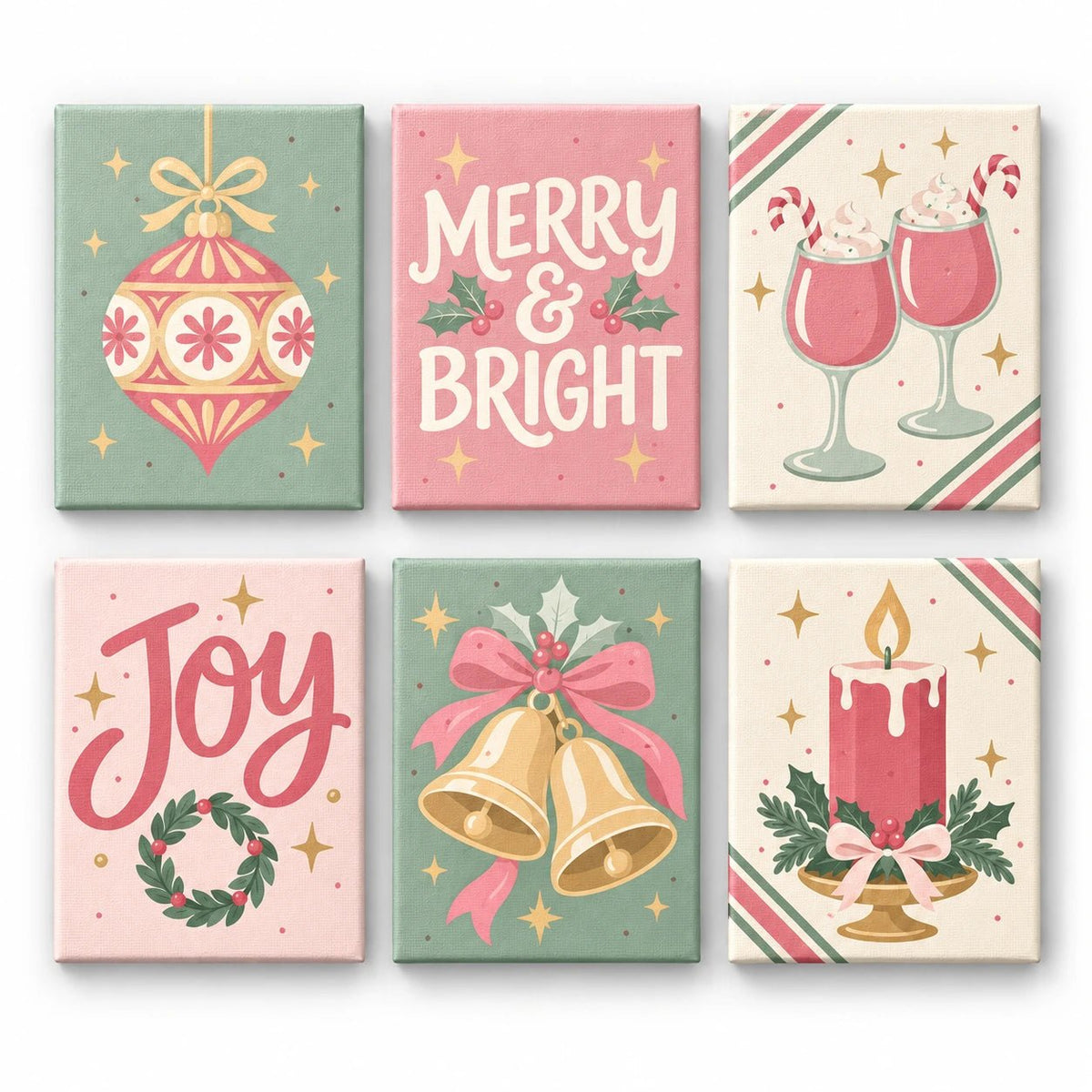 Holiday Cheer - 6 Mini Kits paint by numbers kit