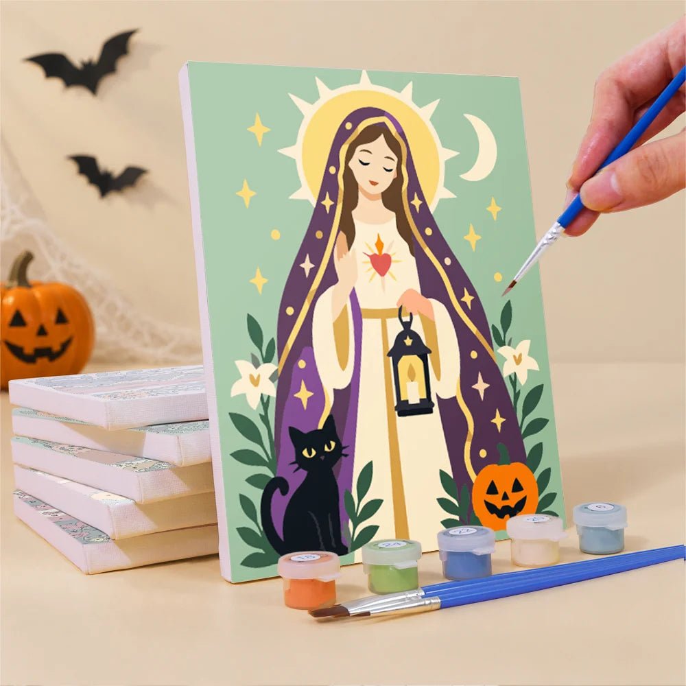 Holy Haunts - Mini Paint by Numbers (6 Pieces) paint by numbers kit