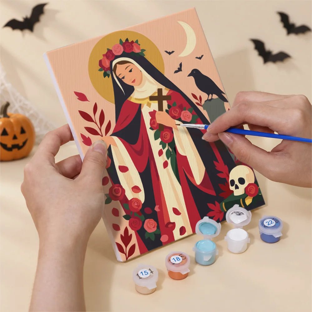 Holy Haunts - Mini Paint by Numbers (6 Pieces) paint by numbers kit