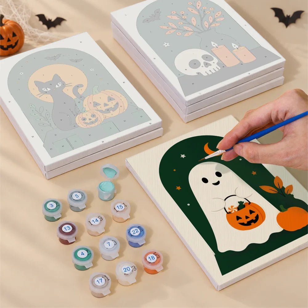 Midnight Icons - Mini Paint by Numbers (6 Pieces) paint by numbers kit