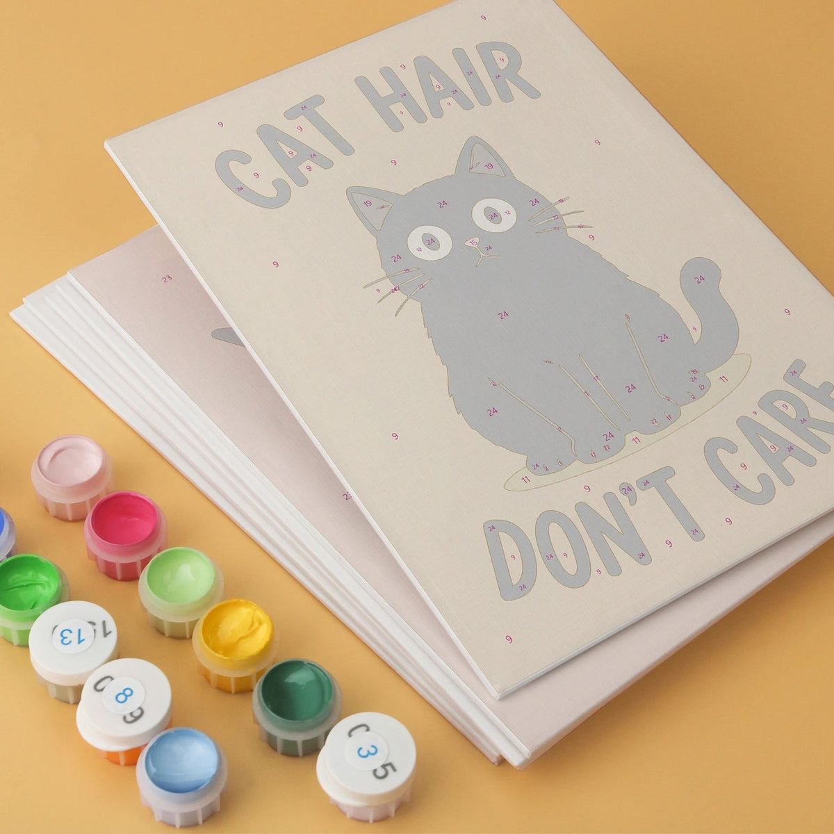 Sassy Cats - Mini Paint by Numbers (6 Pieces) paint by numbers kit