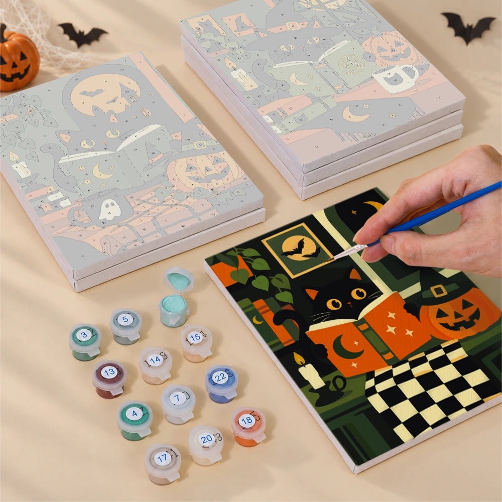 Spells & Storytime - Mini Paint by Numbers (6 Pieces) paint by numbers kit